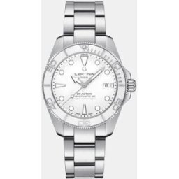 Certina Reloj de hombre DS Action C0484071101100 Automático de acero. Blanco