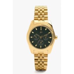Parfois Reloj de mujer de acero inoxidable en liso. Dorado