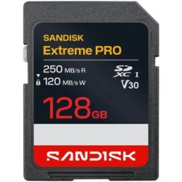 SanDisk Tarjeta de memoria Extreme PRO SD UHS-I - 128GB. Negro