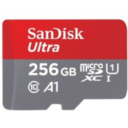 SanDisk Tarjeta de memoria Ultra MicroSDXC 256GB. Rojo / Gris