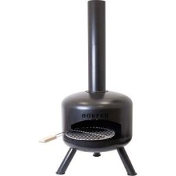 BONFEU Chimenea de Leña Exterior BonGiro. Negro
