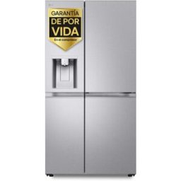 LG Frigorífico americano Total No Frost, 179 cm, 628l, con dispensador, inox - GSLE91MBAC. Silver