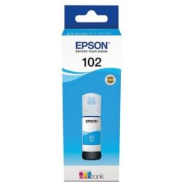 Epson Botella tinta 102 EcoTank Cyan (C13T03R240).