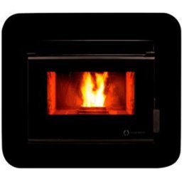 Ecoforest Estufa pellet insert Córdoba Glass 12Kw. Cristal negro
