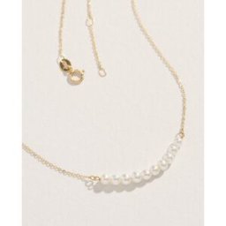 El Corte Inglés Collar de oro y perla. Blanco