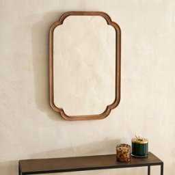 El Corte Inglés Espejo de pared de madera de mango Topeka . Natural