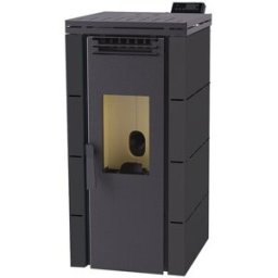 FM CALEFACCIÓN Estufa de Pellet Frontal BP-100. Negro