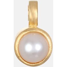 Satya Jewelry Charm Perla blanca. Blanco
