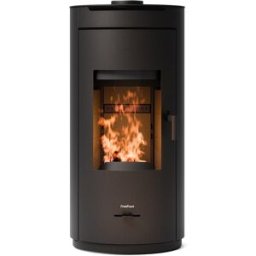 FREEPOINT Estufa de leña Eos de 8 kw. Negro