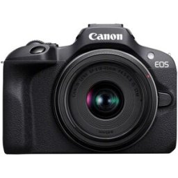 Canon Cámara evil EOS R100 + Objetivo RF-S 18-45mm F4.5-6.3 IS STM + Objetivo RF 75-300mm F4-5.6. Negro