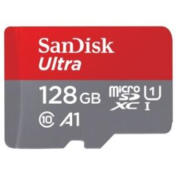 SanDisk Tarjeta de memoria Ultra MicroSDXC 128GB. Rojo / Gris