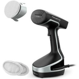 Rowenta Cepillo de vapor vertical Access Steam Force plancha y desinfecta. Negro