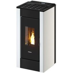 FREEPOINT Estufa Pellets Sharp Airtight Wi-Fi 7 kW. Blanco