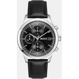 Boss Reloj de hoimbre Stratus 1514326 cronógrafo de piel. Negro