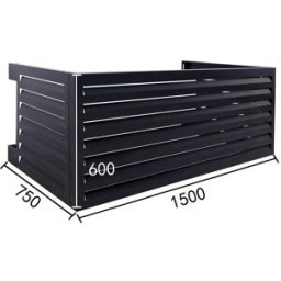 QVenti Alzamiento para carcasa aire acondicionado 150 cm. Antracita