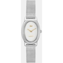 Lacoste Reloj de mujer Prisienne de acero. Blanco