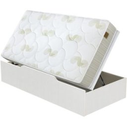 Flex Conjunto colchón muelles continuos Chelsea + canapé apertura Lateral . (Cama 90 x 200 cm) Blanco