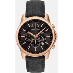 Giorgio Armani Reloj de hombre Exchange AX1769 de silicona negro. Negro
