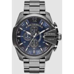 Diesel Reloj de hombre mega chief de acero dz4329. Negro
