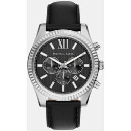 Michael Kors Reloj de hombre lexington mk9256 de piel. Negro