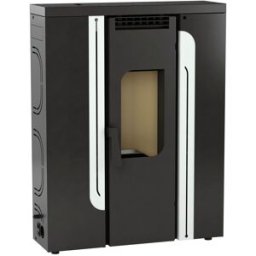 FM CALEFACCIÓN Estufa de Pellet Pasillo BP-300 Negro-Blanco Interior en Vermiculita. Blanco