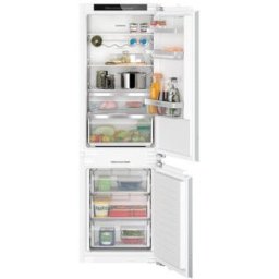 Siemens Frigorífico combi integrable , cierre SoftClose con puerta fija - KI86NADD0. Blanco