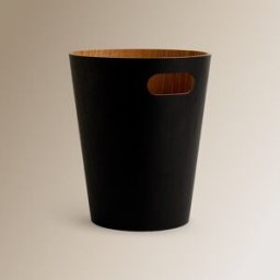 El Corte Inglés Papelera de oficina madera . Negro