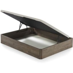 Ecus Canapé abatible de madera con apertura lateral Sora . (Cama 150 x 200 cm) Indio