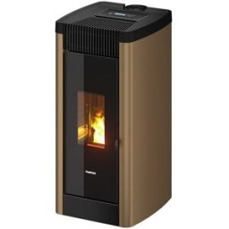 FREEPOINT Estufa Pellets Steel Airtight Canalizable Wi-Fi 8,5 kW. Bronce