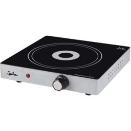 Jata Cocina eléctrica vitrocerámica portátil V139 de un fuego de 18 cm de diámetro. Gris