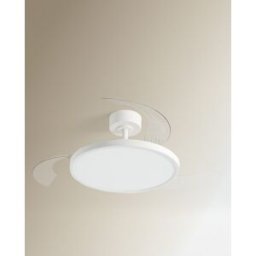 El Corte Inglés Ventilador de techo con luz LED y motor DC Menorca. Blanco