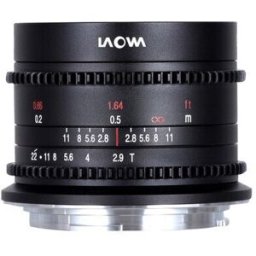 Laowa Objetivo 9mm T2.9 Zero-D Cine Canon RF. Negro
