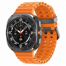 Samsung Galaxy Watch Ultra con caja Gris titanio y correa naranja LTE Smartwatch. Gris titanium