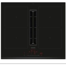 Siemens Placa inducción con extractor integrado, 4 zonas de cocción - ED631HQ26E. Negro
