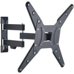Hama Soporte de pared Fullmotion 2 Brazos para TV 32" a 65" Negro (Reacondicionado A estrenar). Negro