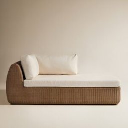 El Corte Inglés Módulo chaiselongue derecha para sofá de jardín Ibiza . Natural