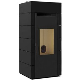 FM CALEFACCIÓN Estufa de Pellet Canalizable BP-701. Negro