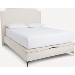 El Corte Inglés Cama doble tapizada con arcón abatible Byron . (165 x 210 cm) Aruba / Natural