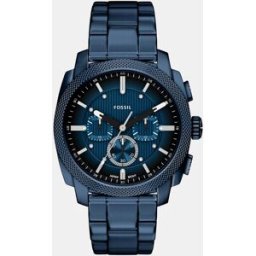 Fossil Reloj de hombre machine de acero inoxidable con cronógrafo. Azul