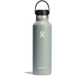 Hydro Flask Botella de agua portátil de acero inoxidable . (620 ml) Gris