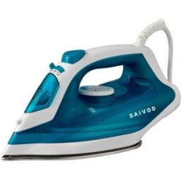 Saivod Plancha de vapor HJ-8055 con suela de acero inoxidable. Azul / Blanco