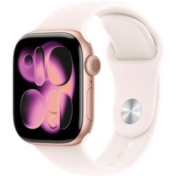 Apple Watch Series 11 GPS 42mm Aluminio oro rosa con Correa Deportiva Rosa Rubor (S-M). Aluminio Oro Rosa