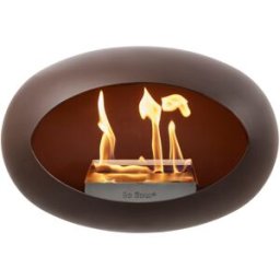LE FEU Chimenea de bioetanol STEEL 800195. Marrón