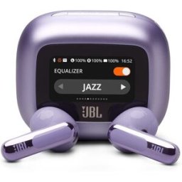 JBL Auriculares True Wireless Live Flex 3 con cancelación de ruido, diseño Open Stick y audio de alta resolución. Morado