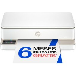 HP Impresora Multifunción Envy 6132e, Wi-Fi, compatible con Instant Ink. Blanco