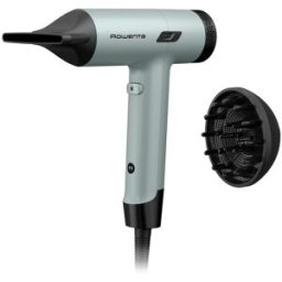 Rowenta Secador de pelo compacto Tiny HY712 flujo de aire de hasta 250 km-h motor BLDC. Verde