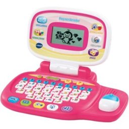 Vtech Pequeordenador rosa, ordenador portátil infantil con ratón direccional, educativo.