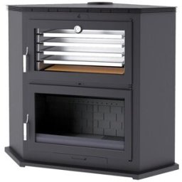 FM CALEFACCIÓN Horno de Leña de Rincón HL-200 RF. Negro