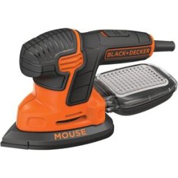 Black & Decker Lijadora Mouse Eléctrica con cable a red 120 W KA2000-QS + maletín + accesorios + consumibles. Naranja / Negro