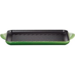Le Creuset Parrilla rectangular de hierro fundido . (Grill de 32 cm) Verde